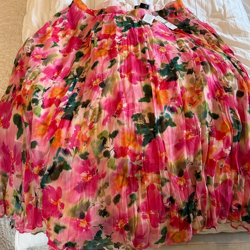 J. Crew Vibrant Floral A-Line Skirt